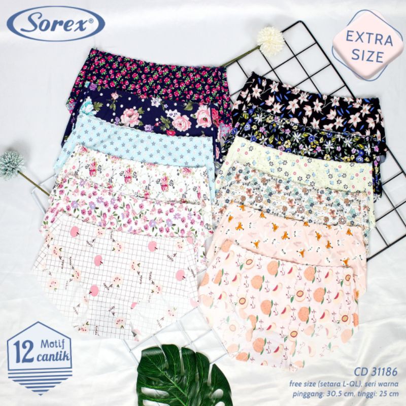 CELANA DALAM WANITA TANPA JAHITAN SEAMLESS SOREX 31186 EXTRA SIZE