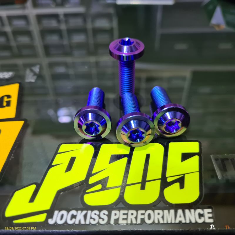 Baut Titanium Paketan Baut Disc Cakram Mio Nouvo FizR  Universal