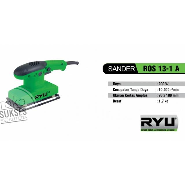 RYU Mesin amplas ryu orbital sander ROS 13-1 | Shopee