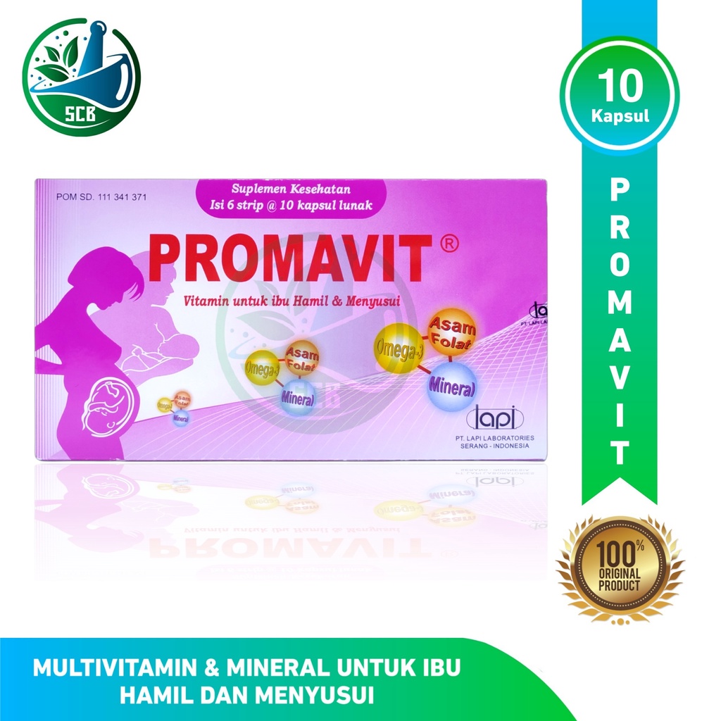 Promavit Strip 10 Kapsul - Vitamin Ibu Hamil dan Menyusui