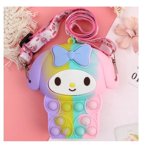 TAS POP IT ANAK MELODY / TAS POP IT ANAK SELEMPANG UNICORN / TAS POP IT ANAK TERMURAH - PO-38