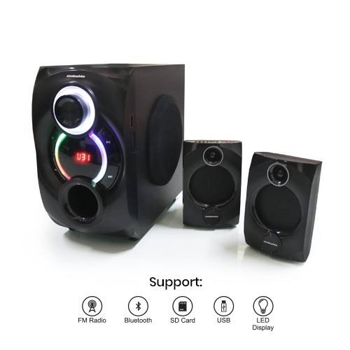 SIMBADDA CST 7000N+ 2.1 Mega Bass Speaker Bluetooth USB AUX FM MIC