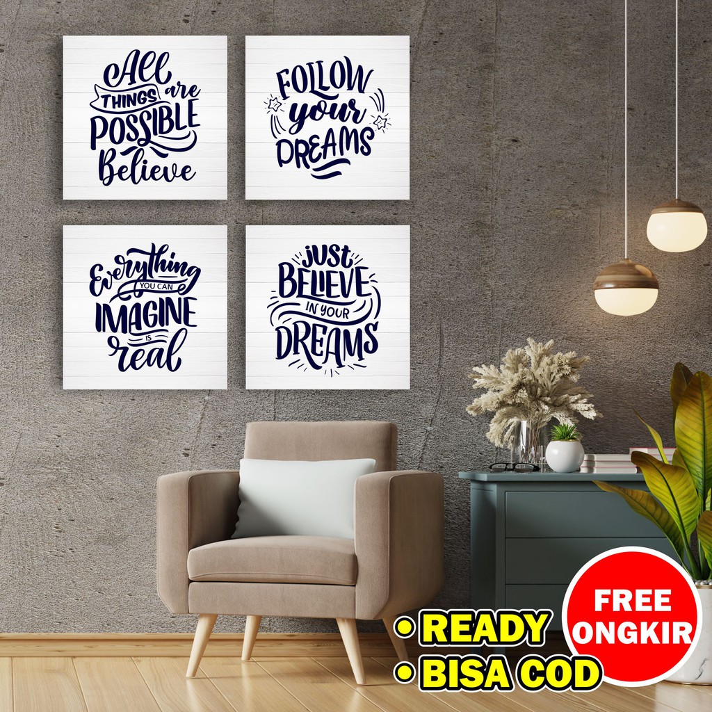 Hiasan Dinding Kamar Pajangan Rumah Dekorasi Walldecor Poster Motivasi Poster Warna Ungu Murah Lucu