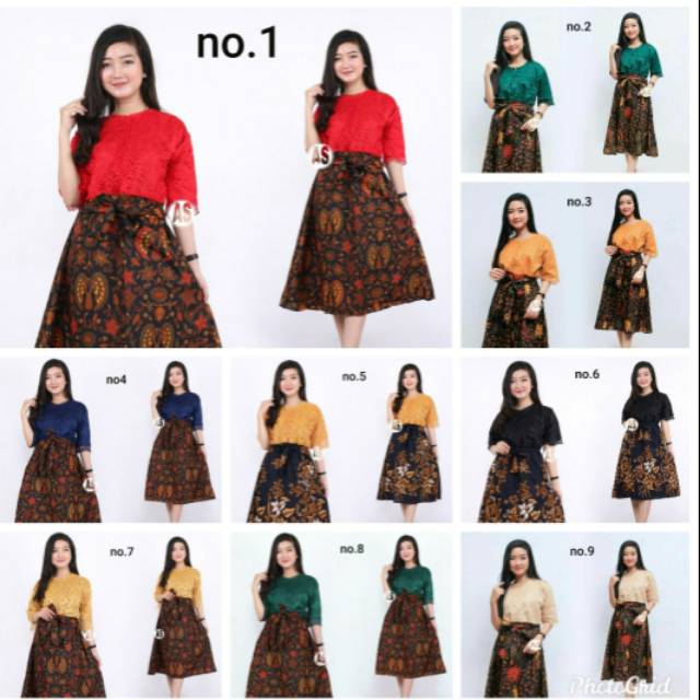 Jual Baju Brokat/model Baju Brokat/dress Brokat/brokat Batik/baju ...