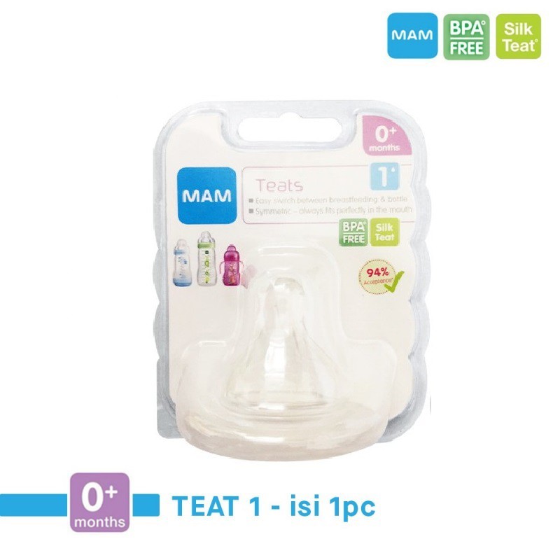 Mam Teat Silicone Nipple Dot Bayi - 1 Pack