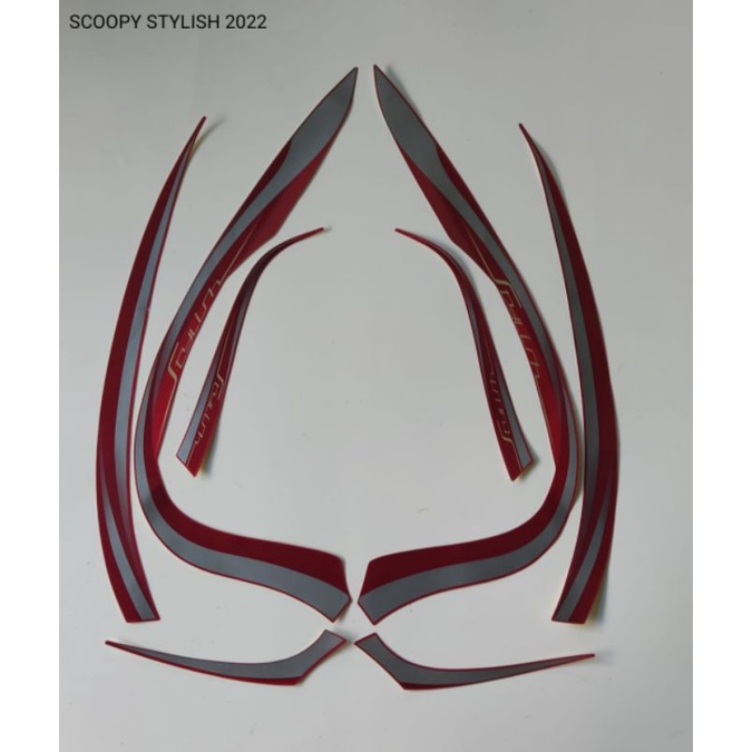 STRIPING SCOOPY 2022 MERAH