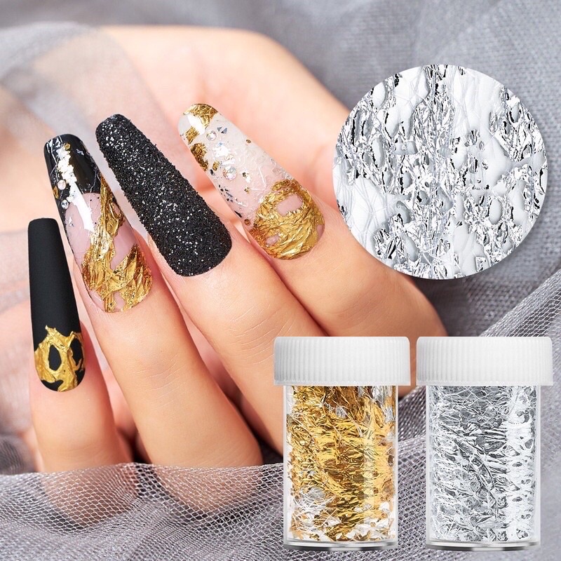 Hiasan Kuku Nail Art Serat Foil