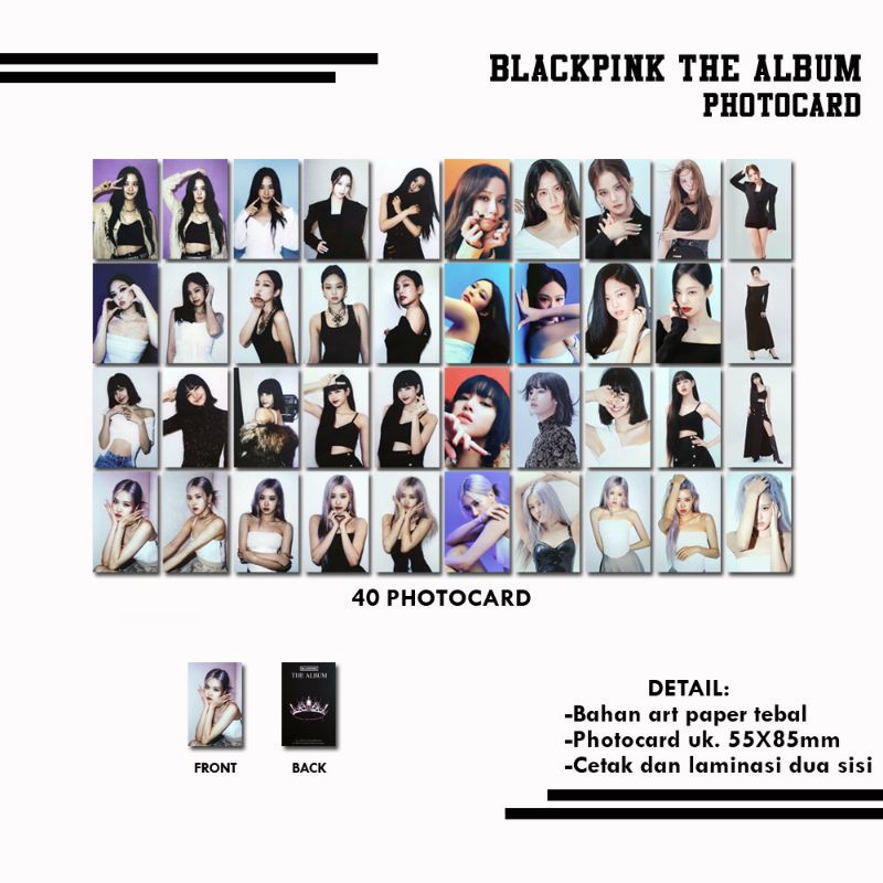BLACKPINK THE ALBUM PHOTOCARD