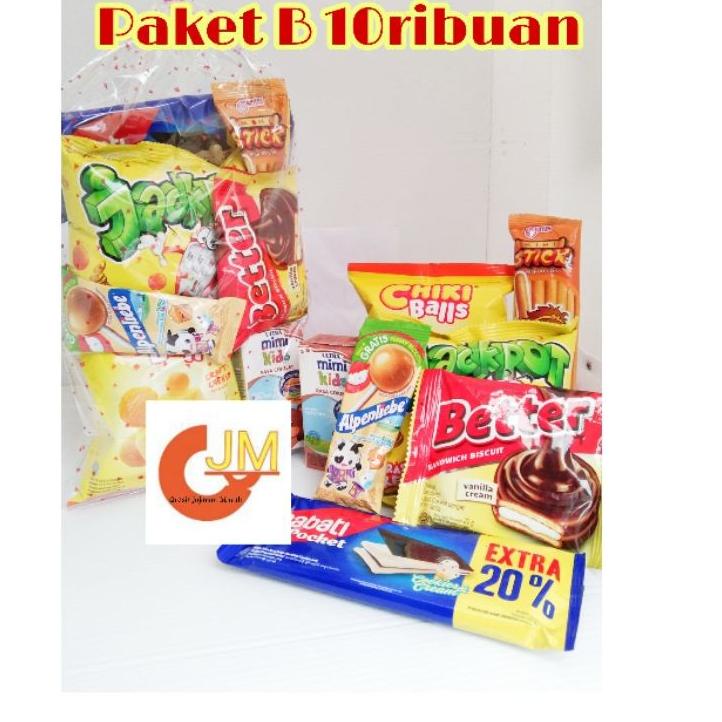 

【KLCZ】 HAMPERS SOUVENIR ULANG TAHUN ANAK 10000 PAKET SNACK BINGKISAN GOODIE BAG MURAH BERHADIAH LANG