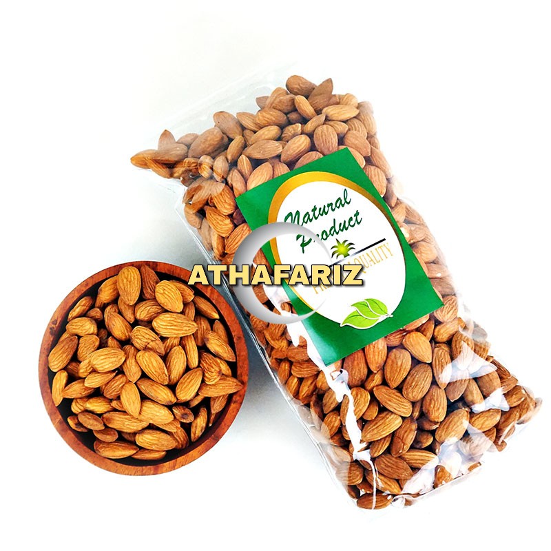 KACANG ALMOND KUPAS 1 KG ALMOND UTUH