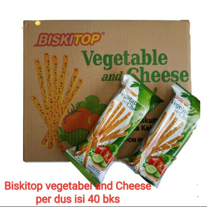 

Siap Krim Biskitop Vegetable Cheese Stick 60Gr 1 Dus 40Pcs 40 Pcs