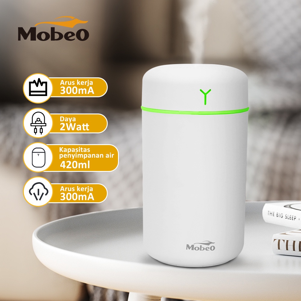 [BARU] Mobeo Car Humidifier Silinder White - Pelembab Rumah dan Kendaraan