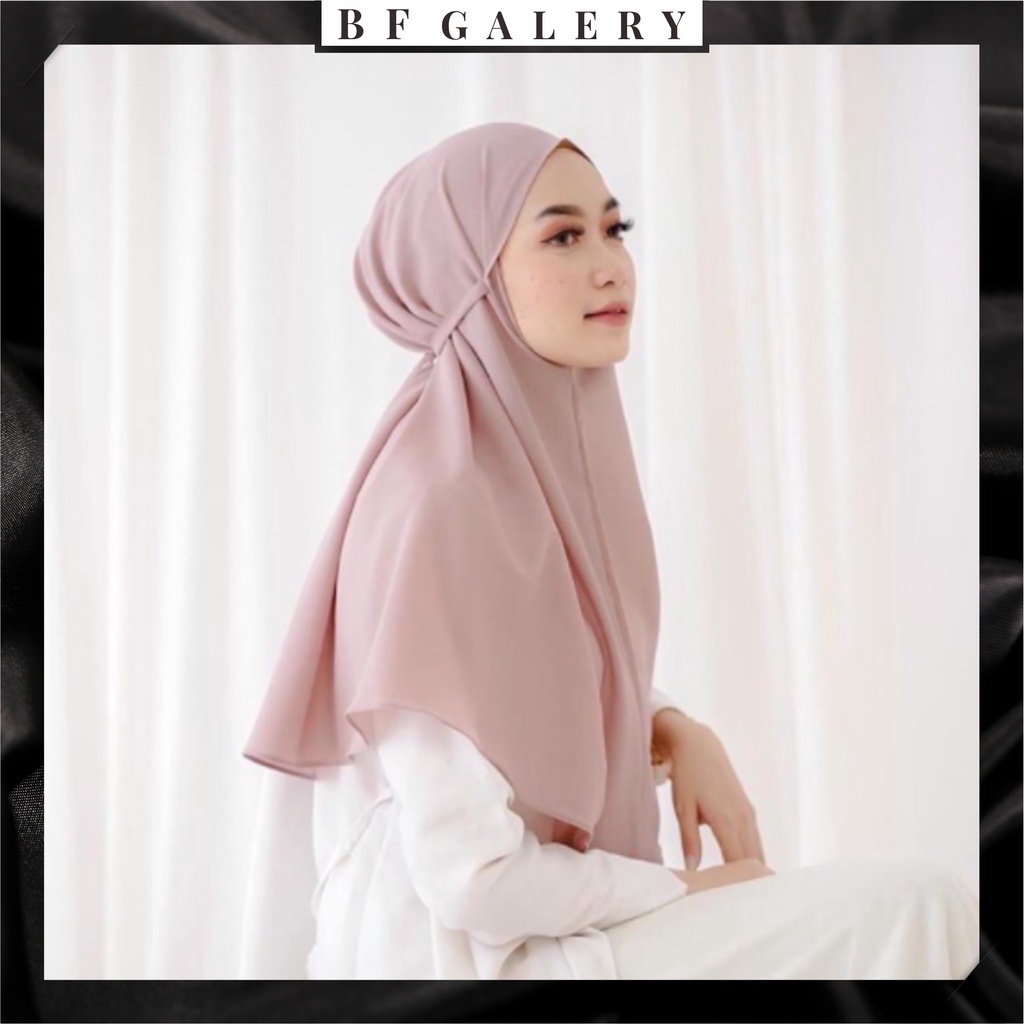 BFJ006 Hijab Maryam Bergo / Jilbab/ Hijab Dewasa Wanita DIAMOND 75x80cm Panjang JAKARTA