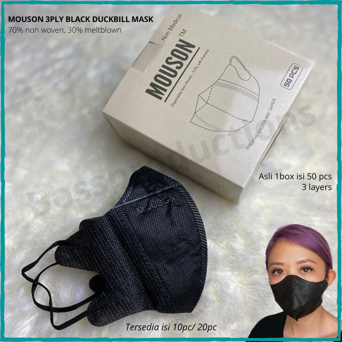 Masker Branded Unisex - MOUSON 3PLY DUCKBILL MASK