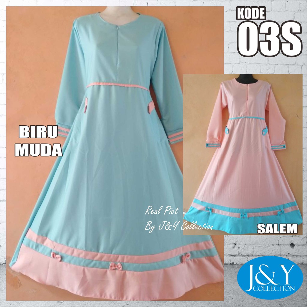 Baju Muslim Balotelli / Gamis / Dress / Party Dress / Long Dress / Gamis Syar'i / Kode 03S