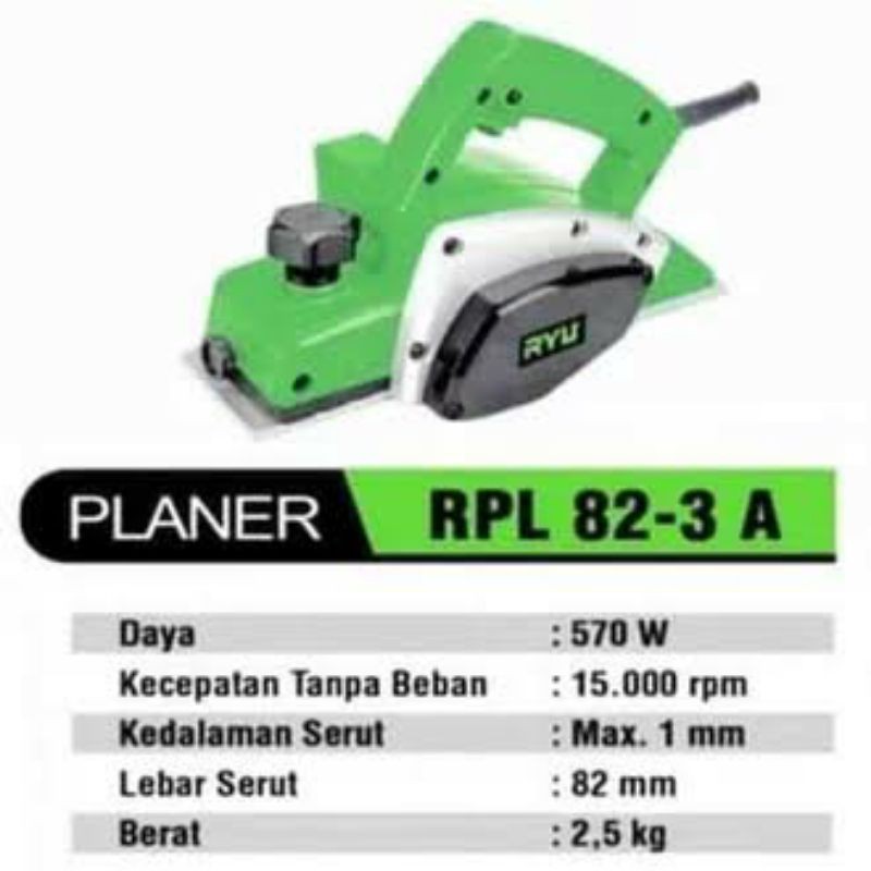 mesin planner /mesin serut kaya /mesin ketam ryu RPL 82-3A