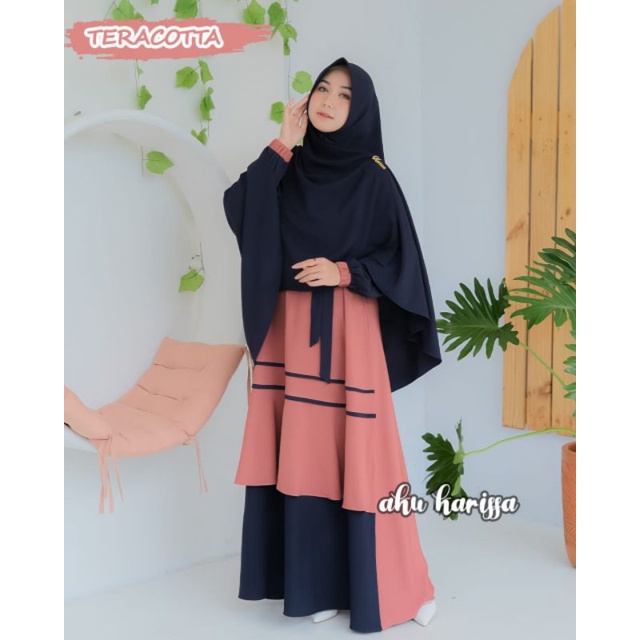 (COD) Bayar Ditempat Gamis  Syari Wanita Terbaru 2022 Simpel Elegan Model Kekinian Gamis Lebaran Ari