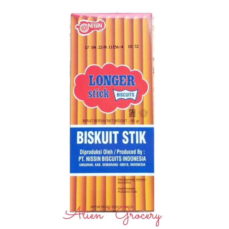 Nissin Longer Stick Stik Biscuit Biskuit 90gr