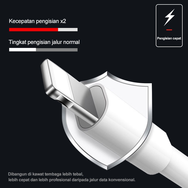 Kabel Light IP 1 Meter  - KABEL DATA IP - IP - CAS - KABEL CHARGER IP - KABEL CASAN IP - KABEL IP