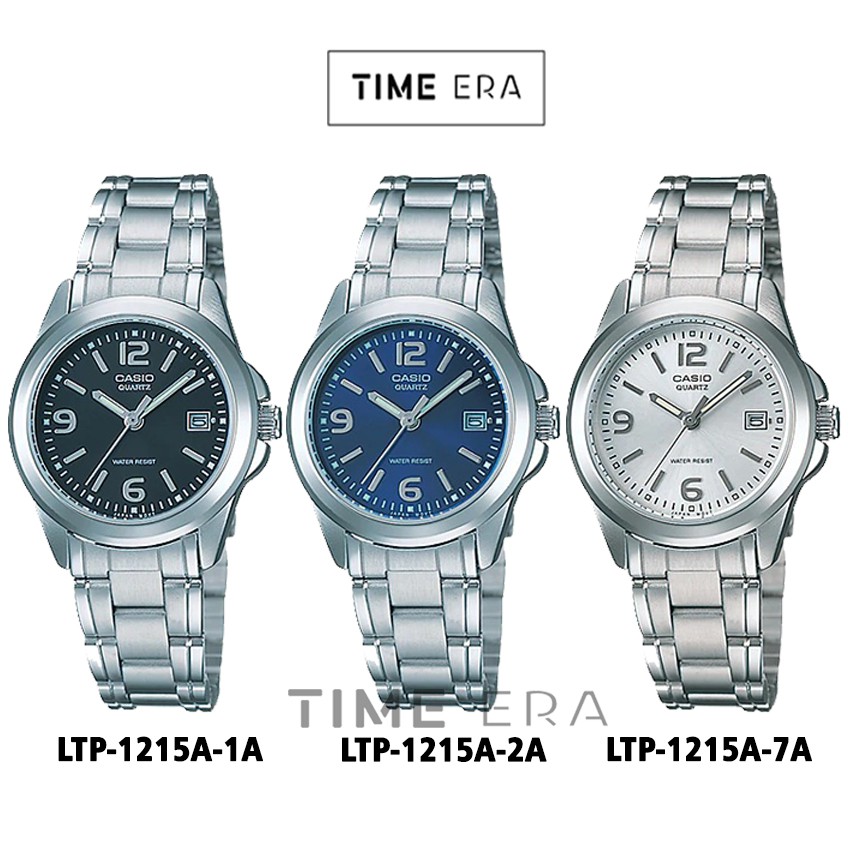 Casio Original LTP-1215A-1A 2A 7A Jam Tangan Wanita Stainless