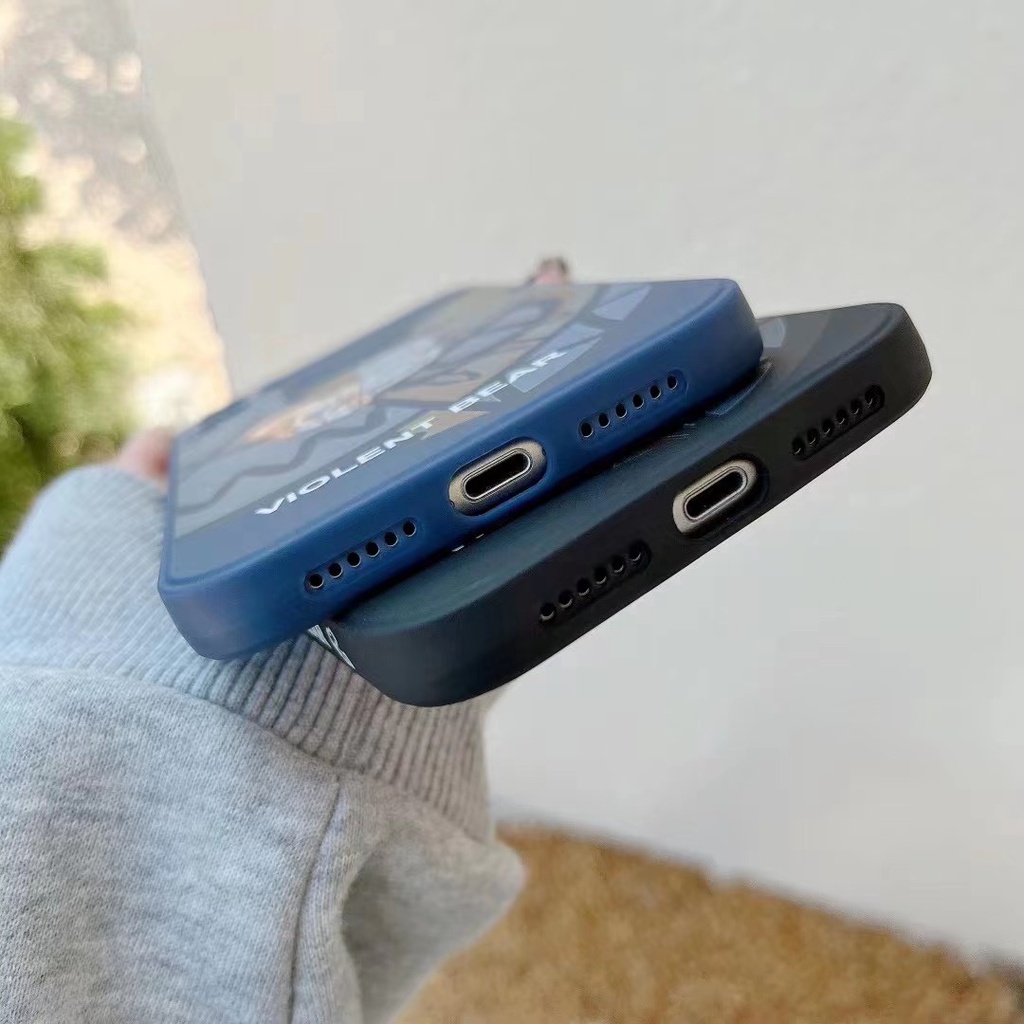 Casing iPhone 13 Pro MAX 12 Pro MAX 11 Pro MAX 7 Plus 8 Plus 7 8 X XS MAX XR 6 Plus 6s Plus Motif Violent Bear