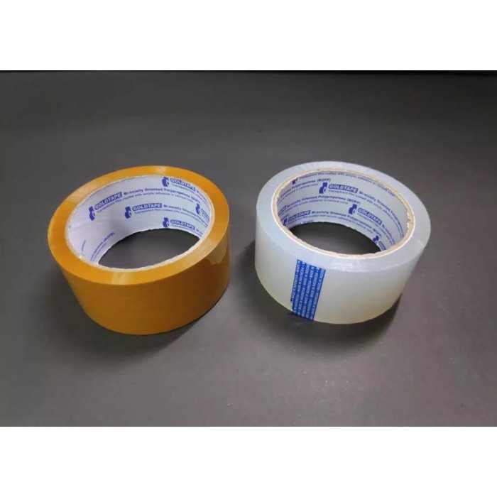 

(PCS) SOLASI BENING DAN COKLAT GOLDTAPE 46MM X 72 YARD