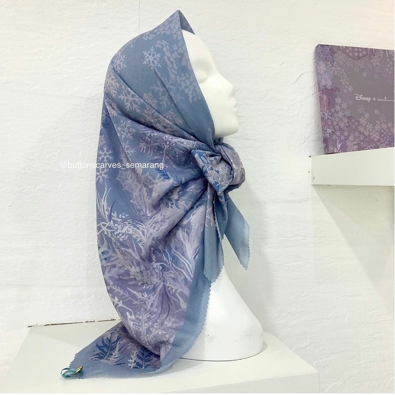 Buttonscarves frozen aquamarine PL