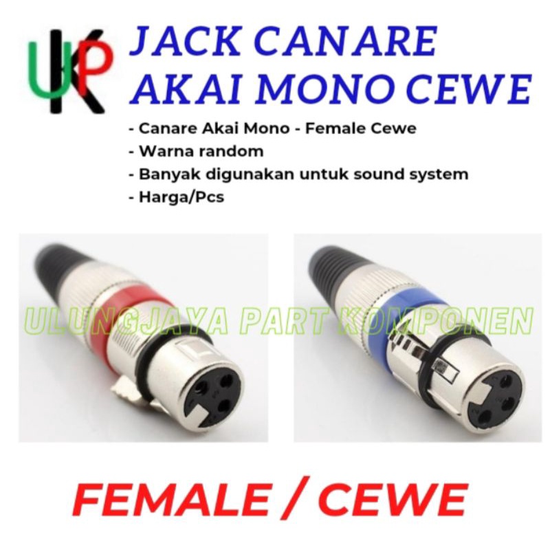 Jack Canon canare Akai mono Female Cewe