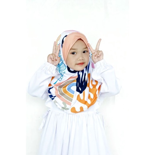 HIJAB INSTANT ANAK KARAKTER MOTIF ABSTRACK AESTETIC / HIJAB ANAK KARAKTER / HIJAB INSTANT LUCU