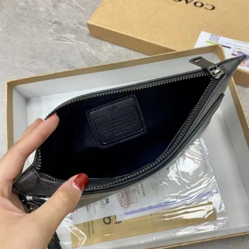 clucth pria coch import free box uk 27x19x7 Clutch Men Structured Pouch In signature