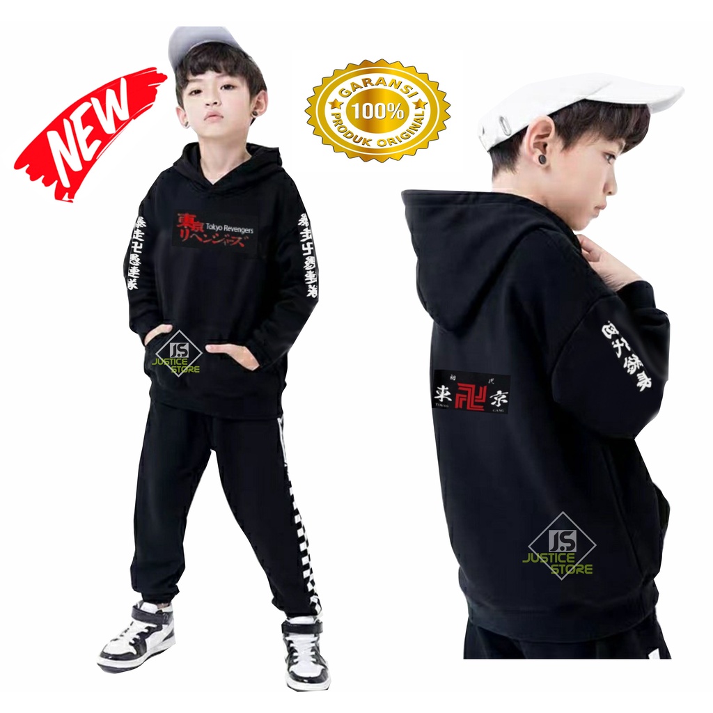 Jaket Hoodie Anak Laki Laki Tokyo Revengers Umur 6-13 TAHUN Murah Tebal Terbaru Viral Jacket Sweater Jakeet Hoodie Hoddie Outwear Cowok Valhalla Mikey Tenjiku Anime Jepang Revengres Suiter Atasan Original