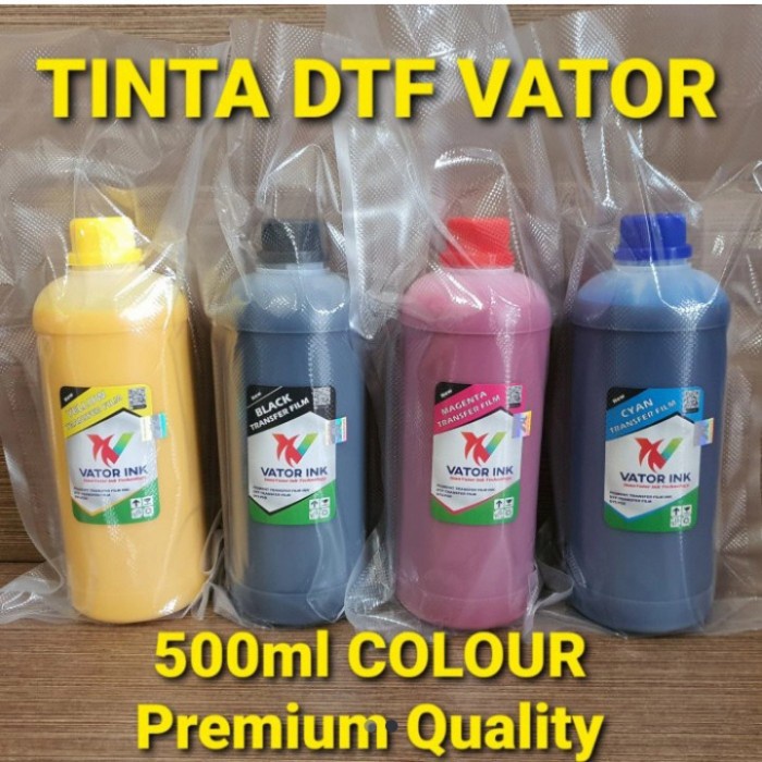

Terlaris Tinta Dtf Vator 500 Mili Cmyk Dan Putih Murah