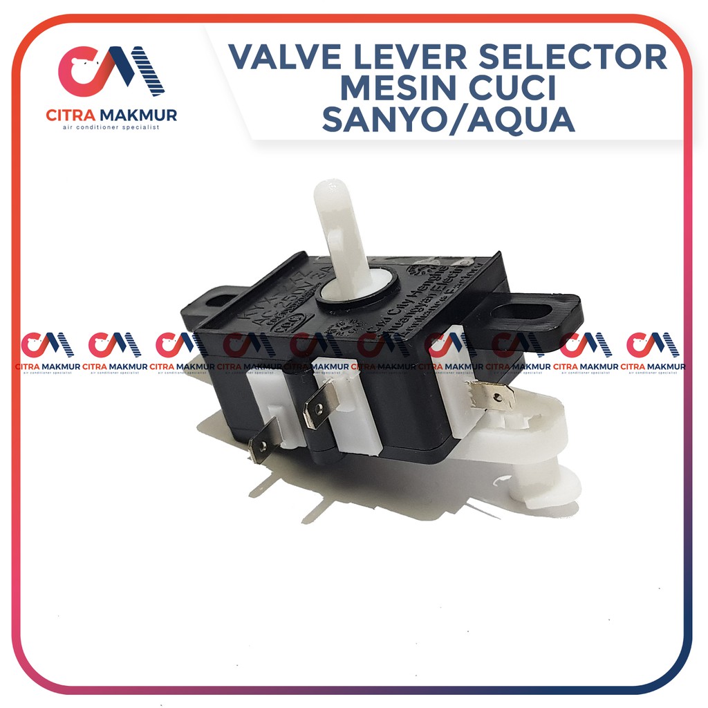 Drain Valve Lever Selector Sanyo aqua Knop Pembuangan Air Mesin Cuci kotak hitam