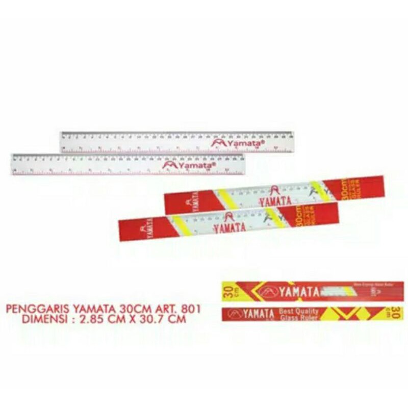 

Yamata- Penggaris Plastik 30cm tebal dan bening harga perlusin