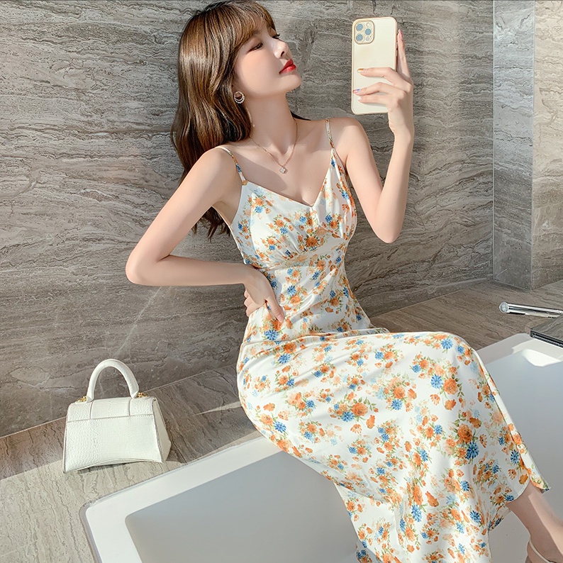 【Rozen】Korean Floral Cami Dress 7083