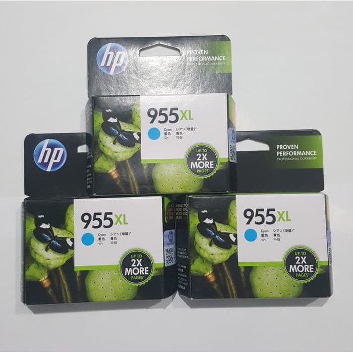 HP Original Ink Cartridge 955 XL 955XL Cyan