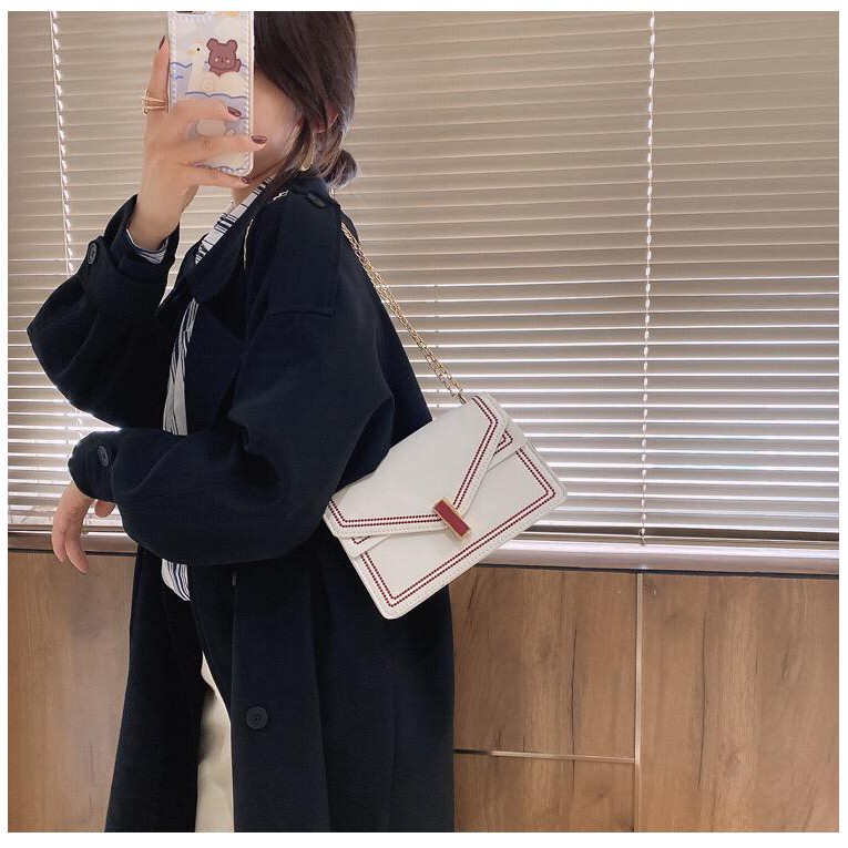 LDS 307-93 Tas Fashion Wanita Tas Selempang Tali rantai Kualitas Import Tas Wanita Murah