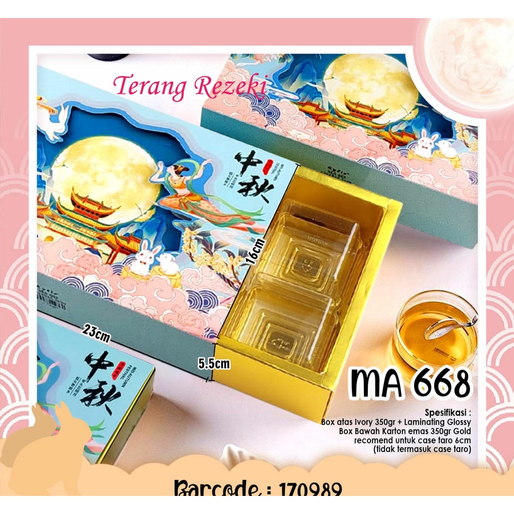 

Kotak Mooncake Box Kardus Kue Bulan Muat 6pcs Mooncake 50gr 65gr 5set