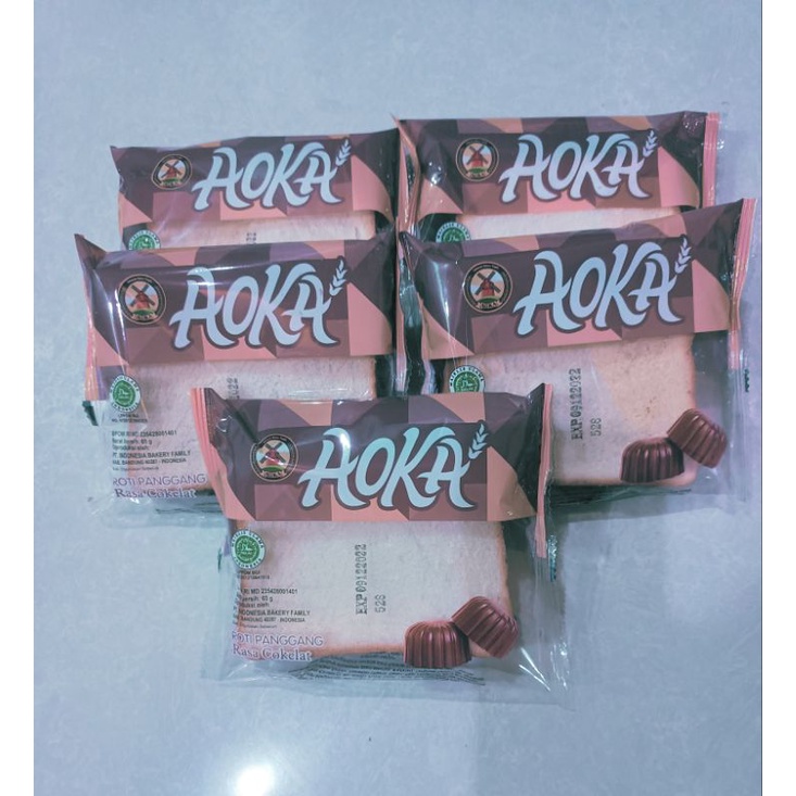 

Roti Aoka isi selai coklat