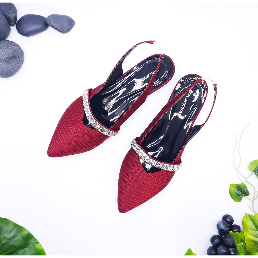 Sendal flat tali teplek Purple Shoes / Sendal Wanita / Sepatu Sendal Tali Wanita