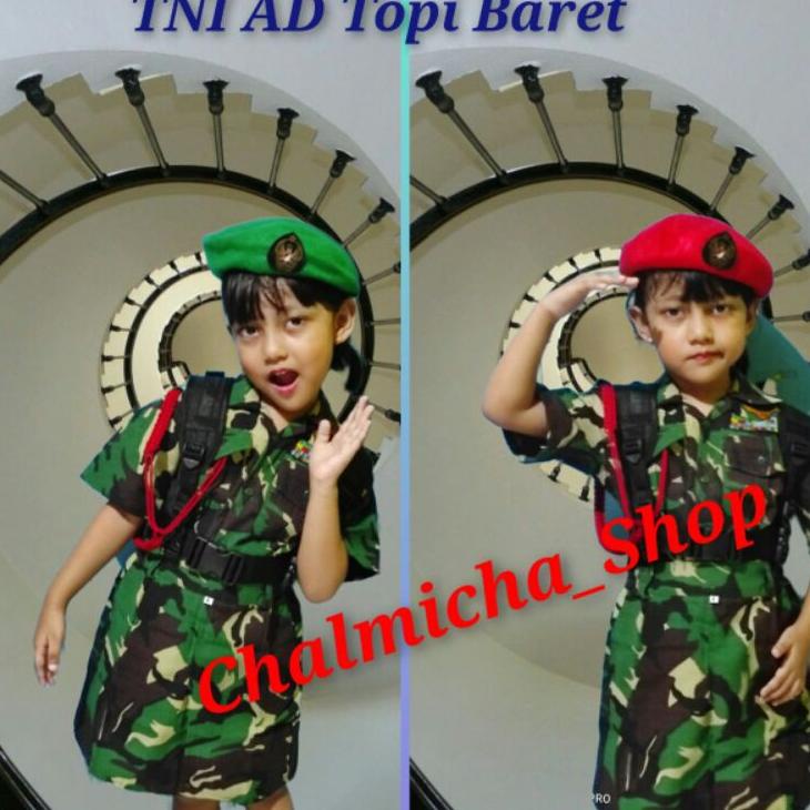 Banyak Promo Baju Seragam Anak Profesi Tentara ABRI TNI AD Doreng Loreng Malvinas Gratis Ongkir seIn