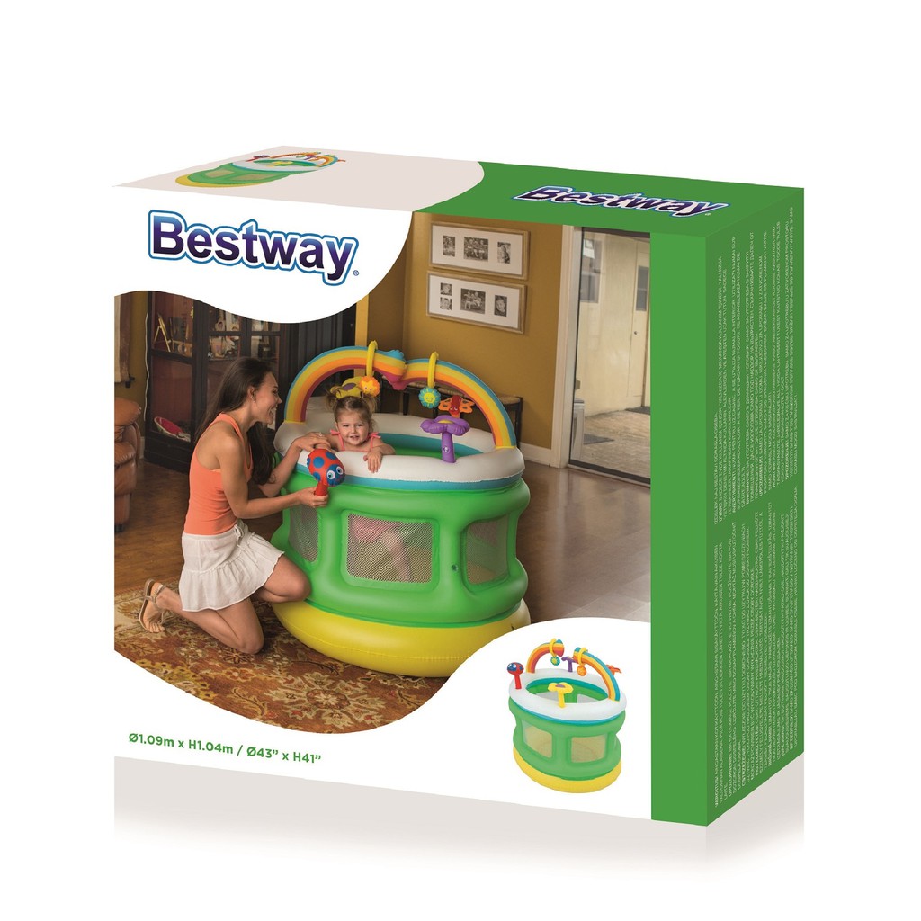 Bestway Inflatable Playpen 109cm Area Bermain, dan Trampolin Anak Bayi.-2