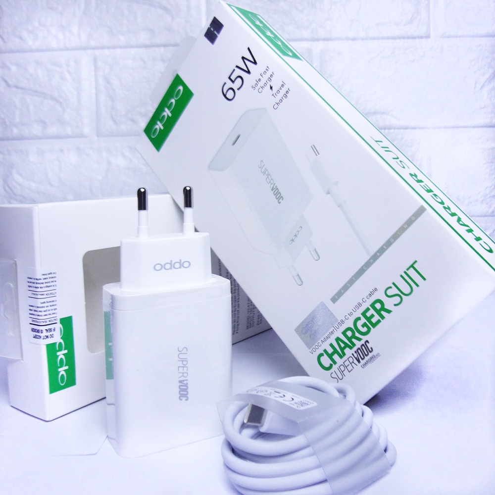 CHARGER OPPO SUPERVOOC 65 WATT USB TYPE C TO TYPE C/CASAN OPPO/CHARGER OPPO FAST CHARGING ORIGINAL 100%