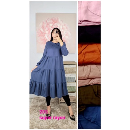 #midi #longtunik #tunik #mini dres katun viscose termurah