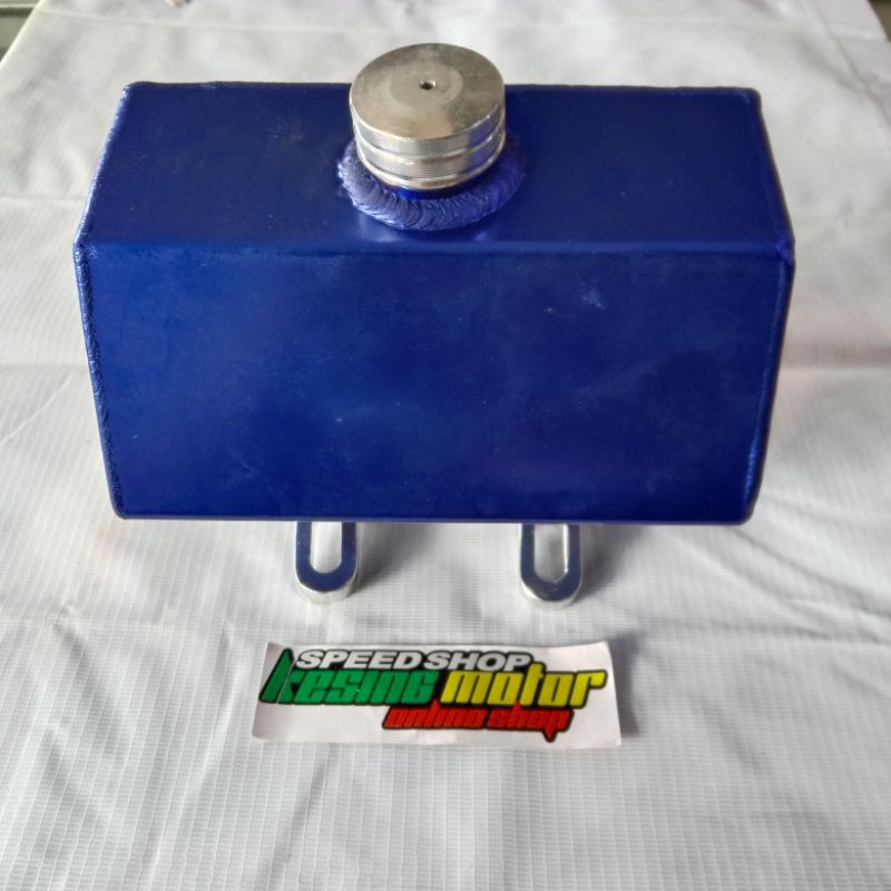 Tangki Drag Depan Tengki Almunium Depan Aitech Biru Universal Motor
