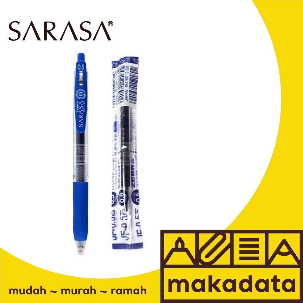 

SET BALLPOINT SARASA 0.5 & REFILL BLUE MURAH