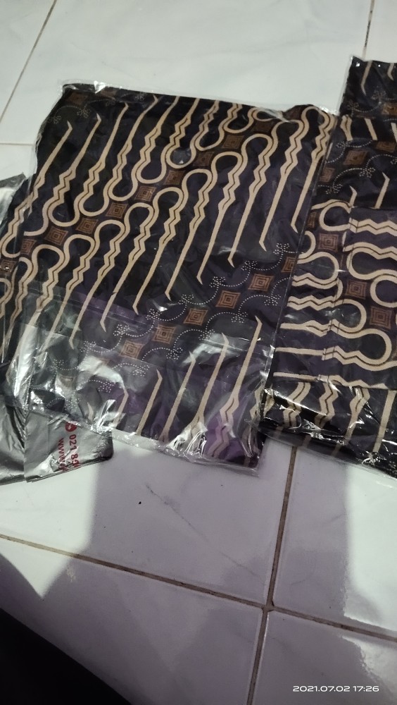 Asifa Batik Hrb026 Kenongo Kemeja Tosca Pendek Pekalongan Padi M L Xl Sogan Tulis Halus Kemeja Batik
