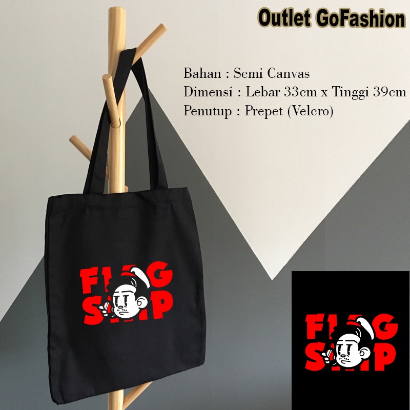 Tas Totebag Tote Bag Fans David Gadgetin Flagship Chanel Youtube Youtuber Kualitas Distro Keren