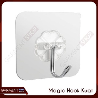 Gantungan Tempel Kaca Dinding  Keramik  Mebel Magic Hook 