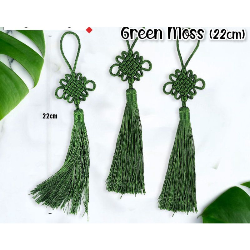 

5 PCS TASSEL GREEN /RUMBAI /HIASAN HAMPERS